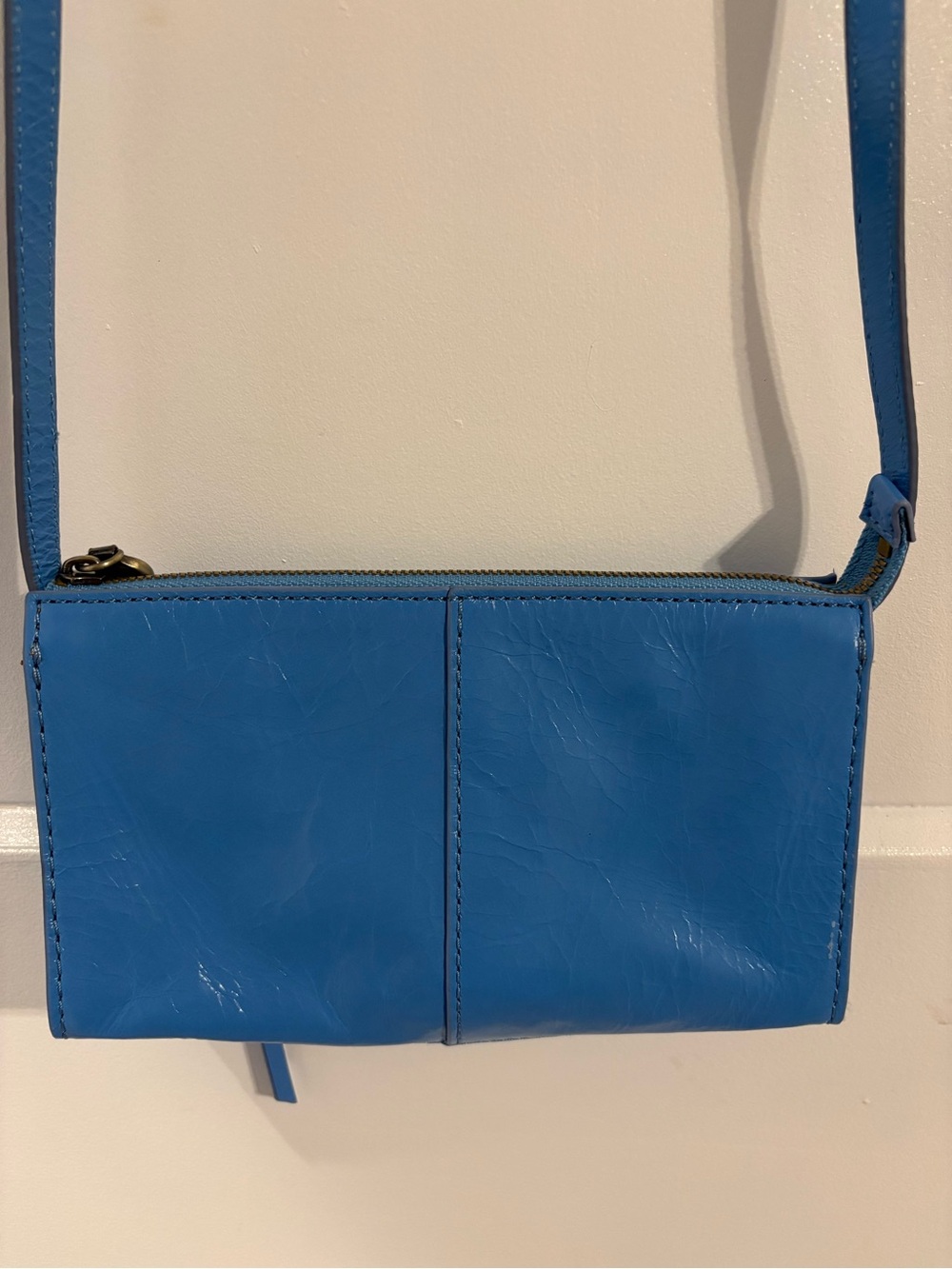 HOBO Jewel Sky Blue Leather Crossbody Bag - Picture 6 of 7